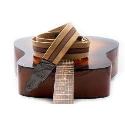 RightOn! Plain Beige Guitar Strap